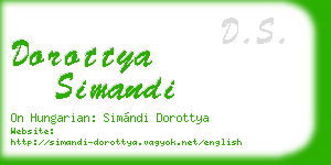 dorottya simandi business card